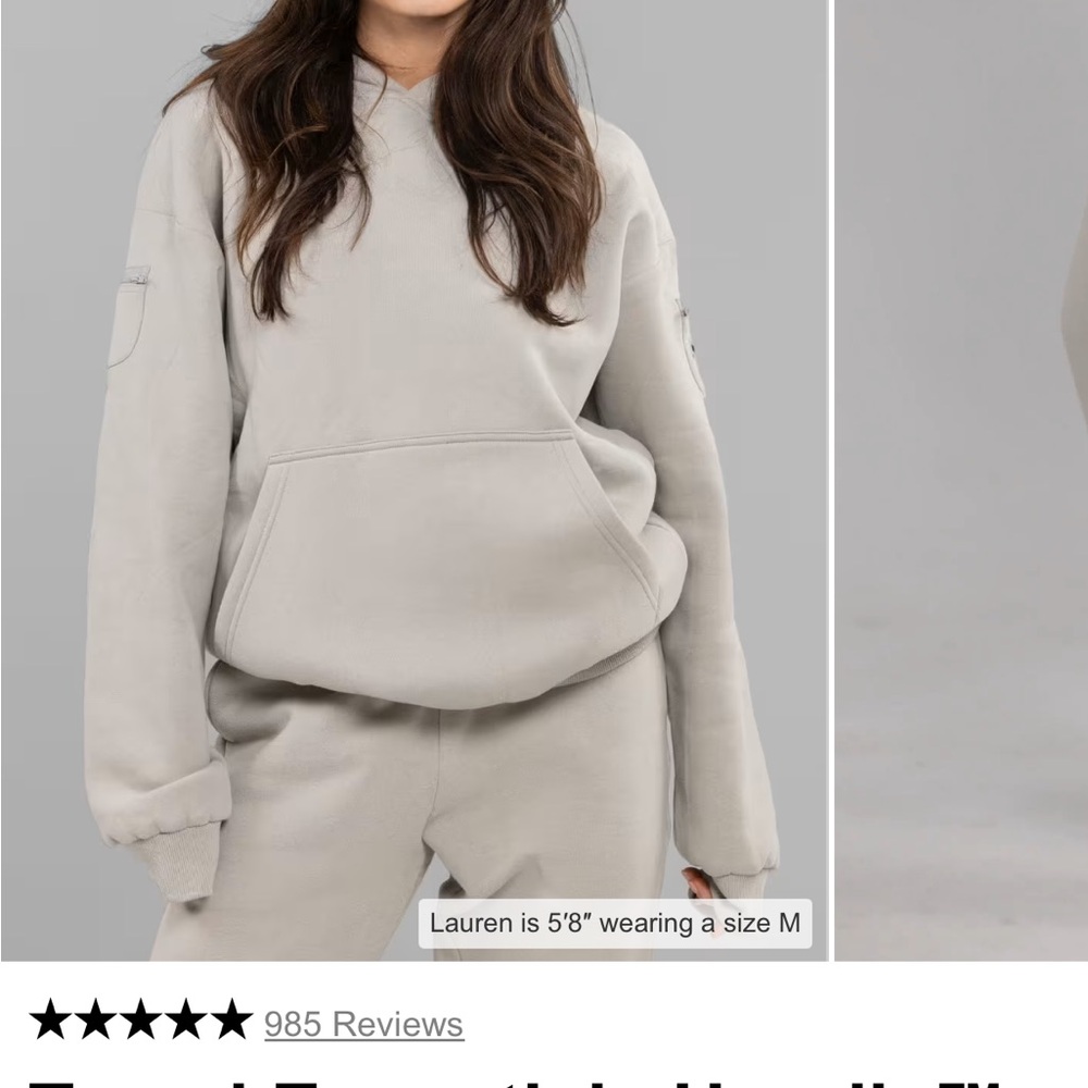 Women's Gray Hoodie Set